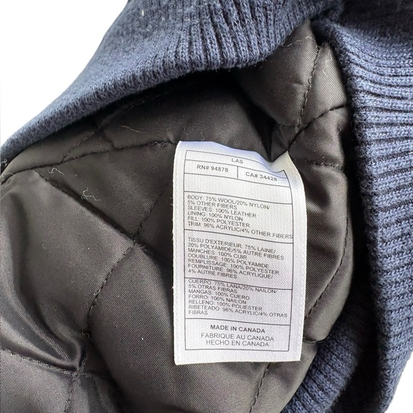 Rare VTG 90s Nike Teams Toronto Maple Leafs Wool Blend/Leather Mens Size Small - Picture 11 of 16